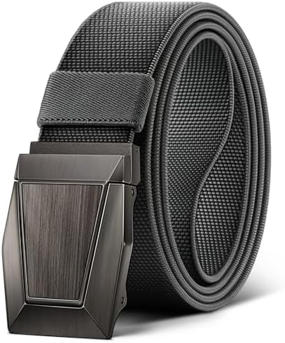 Stretch Tactical Web Belt For Men-Trimmable 1.5″-Adjustable Fit