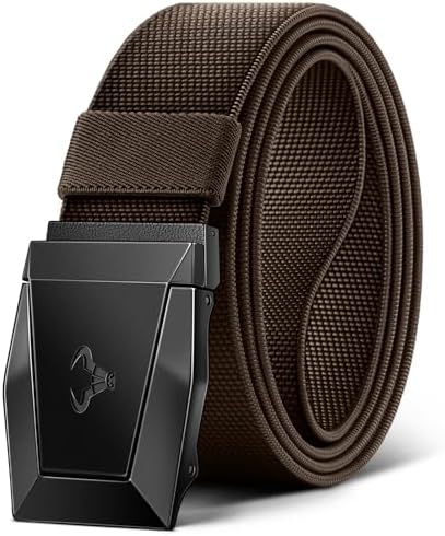 Stretch Tactical Web Belt For Men-Trimmable 1.5″-Adjustable Fit