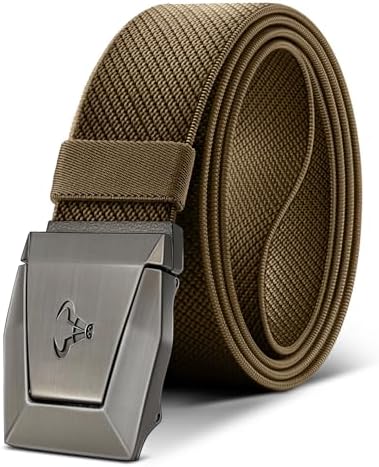 Stretch Tactical Web Belt For Men-Trimmable 1.5″-Adjustable Fit