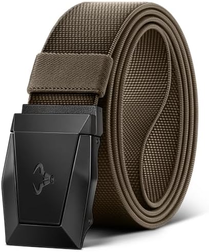 Stretch Tactical Web Belt For Men-Trimmable 1.5″-Adjustable Fit