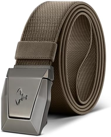 Stretch Tactical Web Belt For Men-Trimmable 1.5″-Adjustable Fit