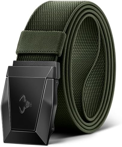 Stretch Tactical Web Belt For Men-Trimmable 1.5″-Adjustable Fit