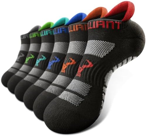 Women Cushioned Athletic Running Ankle Socks 6Pack Low Cut No Show