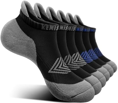 Women Cushioned Running Ankle Socks Anti-Slip Y-Heel No Show 6Pack