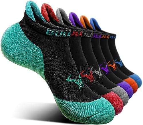 Women Cushioned Running Ankle Socks Anti-Slip Y-Heel No Show 6Pack