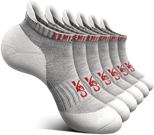 Women Cushioned Running Ankle Socks Anti-Slip Y-Heel No Show 6Pack