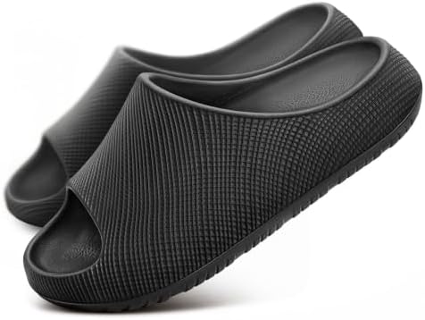 Women slide sandals Shower Massage Slippers Cushioned Footbed
