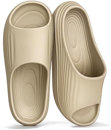 Women slide sandals Shower Massage Slippers Cushioned Footbed